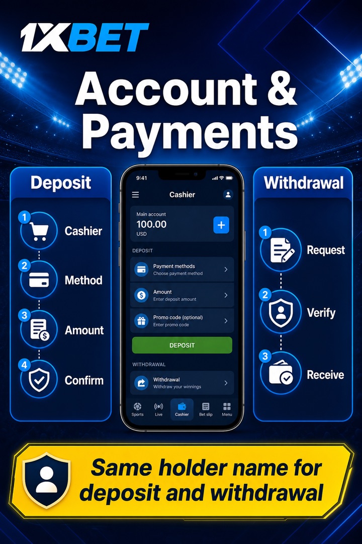Infographic: create your account, check the codes and choose a suitable payment method.